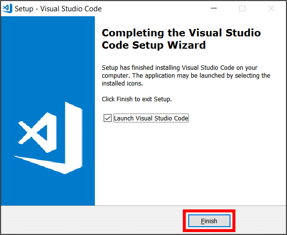 VSC finish installation